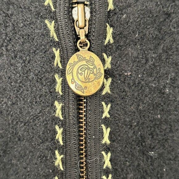 Vintage Icelandic Design Wool Floral Embroidered Sweater Jacket | Size S/M - Picture 9 of 10